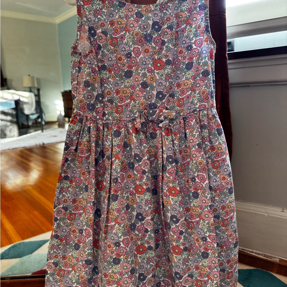 H&M Girls Floral A-Line Dress in Pink, navy, lavender